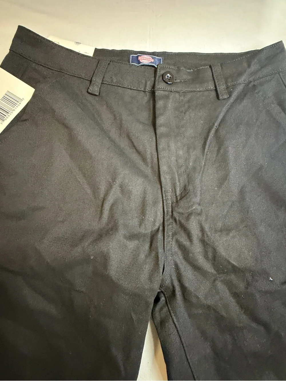Women’s Black Flat-Front Work Shorts